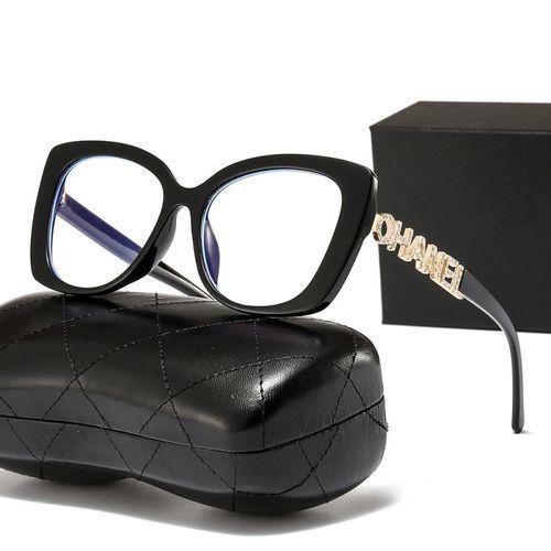 Retro Vintage Women Glasses Frame Eyewear Frames Prescription Circle Glasses Luxury Diamond-studded