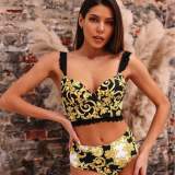 The Newest Designer  Lace Shoulder Strap Bikini Fashion Swimwear For Women Split Swimsuit