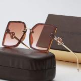 New Fashion Sunglasses European And American Fashion Women's Large Frame Exquisite Anti Glare