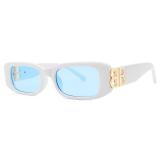 Retro Sunglasses Women Small Square Frame Sun Glasses Ladies Ocean Lens Sunglasses Oculos UV400
