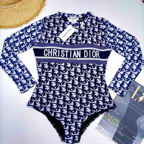Summer New Luxury Brand Long-sleeved Swimsuit Ladies Swimwear Alphabet Swimwear