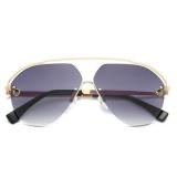 New Fashion Trend Sunglasses Metal Avant-garde Leisure Large Frame Sunglasses
