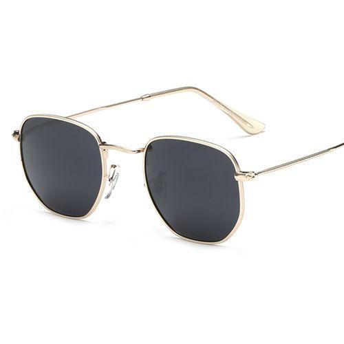 Men's And Women's Retro Metal Sunglasses Fashion Coated Reflective Sunglasses