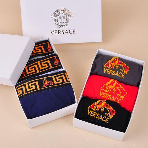Cotton Aerated Underpants Men Sport Boxers Men Versace Underwear