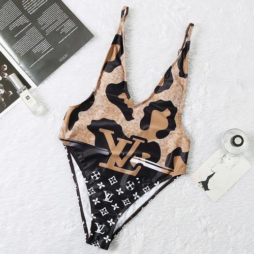 New Style Deep V Style Swimsuit Simple And Fashionable Ladies