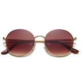 New Fashion Trend Oval Sunglasses Avant Garde Retro Men's And Women's Classic Sunglasses