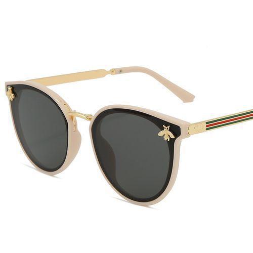 Luxury Bee Fashion For Women Sunglasses Men Square Brand Design Sun Glasses Oculos Retro Male