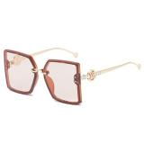 New Fashion Sunglasses European And American Fashion Women's Large Frame Exquisite Anti Glare