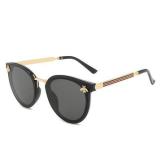 Luxury Bee Fashion For Women Sunglasses Men Square Brand Design Sun Glasses Oculos Retro Male