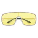 Fashion Trend One Piece Large Frame Metal Sunglasses European And American Style Leisure