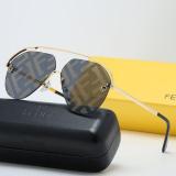 New Fashion Trend Sunglasses Metal Avant-garde Leisure Large Frame Sunglasses