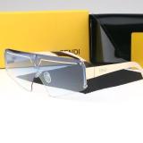 New Sunglasses Fashion Metal Trend Classic One Lens Sunglasses