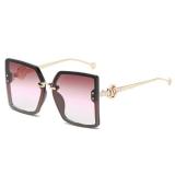 New Fashion Sunglasses European And American Fashion Women's Large Frame Exquisite Anti Glare