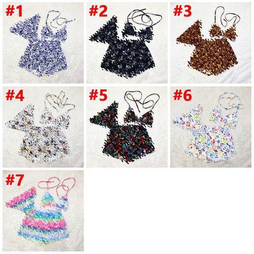 Women's Sexy Printed Shorts Three Piece Bikini Set