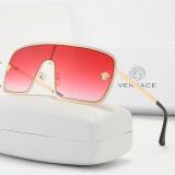 Fashion Trend One Piece Large Frame Metal Sunglasses European And American Style Leisure