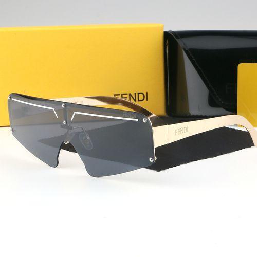 New Sunglasses Fashion Metal Trend Classic One Lens Sunglasses