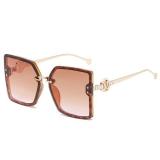 New Fashion Sunglasses European And American Fashion Women's Large Frame Exquisite Anti Glare