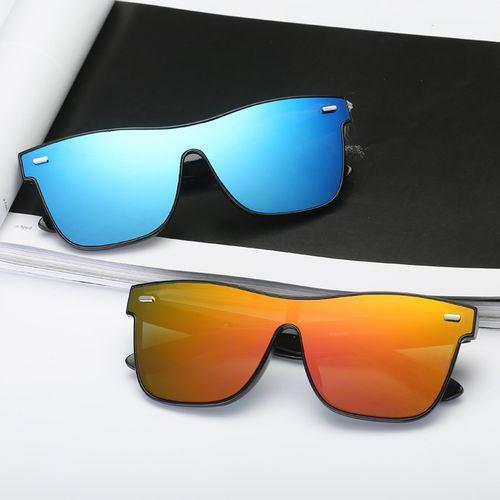 New Classic Fashion Box Sunglasses One Piece Lenses Sunglasses