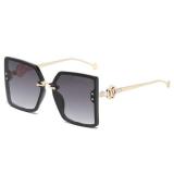New Fashion Sunglasses European And American Fashion Women's Large Frame Exquisite Anti Glare