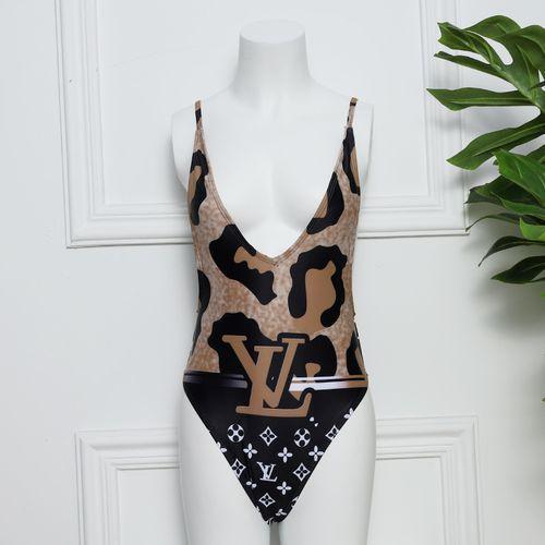 New Style Deep V Style Swimsuit Simple And Fashionable Ladies