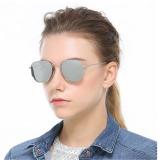 Men's And Women's Retro Metal Sunglasses Fashion Coated Reflective Sunglasses