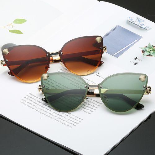 Frameless Cat Eye Sunglasses Fashion Luxury Designer Sun Glasses Uv400