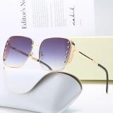 New Metal Punk Trend Glasses Fashion Versatile Sunglasses