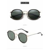 Pilot Sunglasses Ladies Men's Round Frame Retro Inner Ring Classic Driving Sunglasses