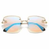 New Fashion Hot Retro Half Frame Men Women Sunglasses Classic Frame Sunglasses