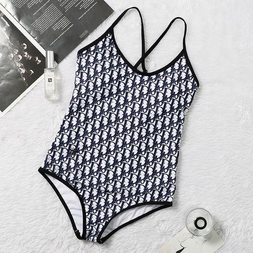 Summer New Style D Letter Print Swimsuit Fashionable Simple Swimsuit