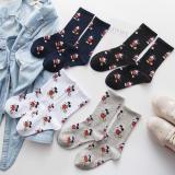 4 PAIRS Cute Cartoon Fashion Socks Harajuku Funny Socks Women Cotton Socks Female Cute Sock