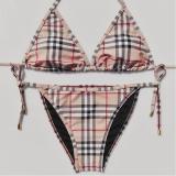Fashion Split Swimsuit Triangle Bag Bra Cool Sports Style Letter Print Ladies Water Sports Suit