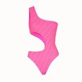 Summer New Luxury Big Brand Hollow Nightclub Swimsuit Female One-piece Bikini Letter Swimsuit