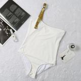 Summer New Brand Beach Strap Swimsuit Ladies Simple Swimwear