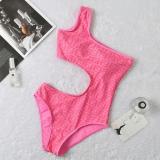 Summer New Luxury Big Brand Hollow Nightclub Swimsuit Female One-piece Bikini Letter Swimsuit