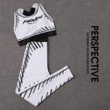 Summer New Trousers Vest Suit Two-piece Swimsuit Women's Swimsuit White Fitness Water