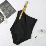 Summer New Brand Beach Strap Swimsuit Ladies Simple Swimwear