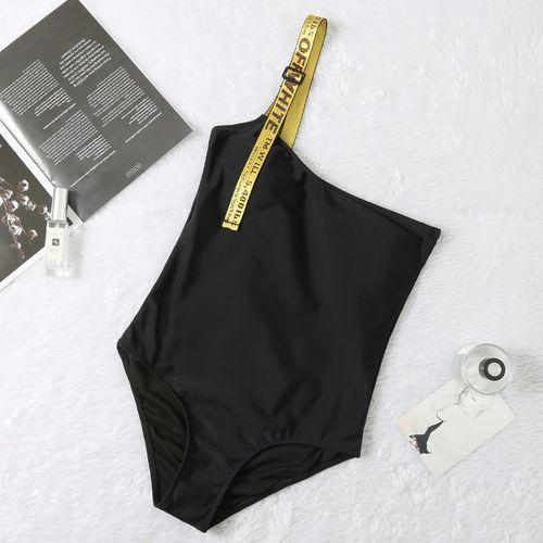 Summer New Brand Beach Strap Swimsuit Ladies Simple Swimwear