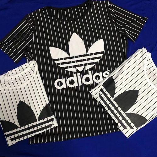 Summer Fashion Sports Short Sleeve Casual Loose Striped T-shirt
