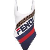 Fashion One-piece Letter Striped Bikini Vest Swimsuit