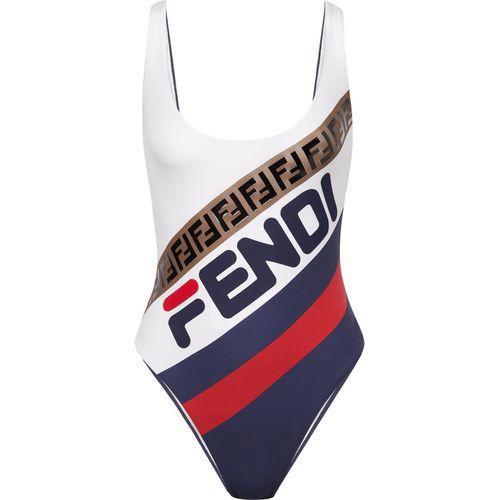 Fashion One-piece Letter Striped Bikini Vest Swimsuit