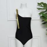 Summer New Brand Beach Strap Swimsuit Ladies Simple Swimwear