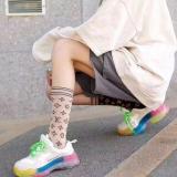 3pcs Women's Autumn And Winter Models In Socks Fashion Printing  Cotton Socks