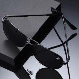 New Fashion Metal Sunglasses Classic Men's Leisure Anti Glare Toad Glasses Business Versatile
