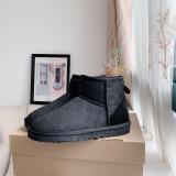 Winter New Retro Style Thick Bottom Fashion Simple Warm Snow Boots Women's Shoes Size 35-40