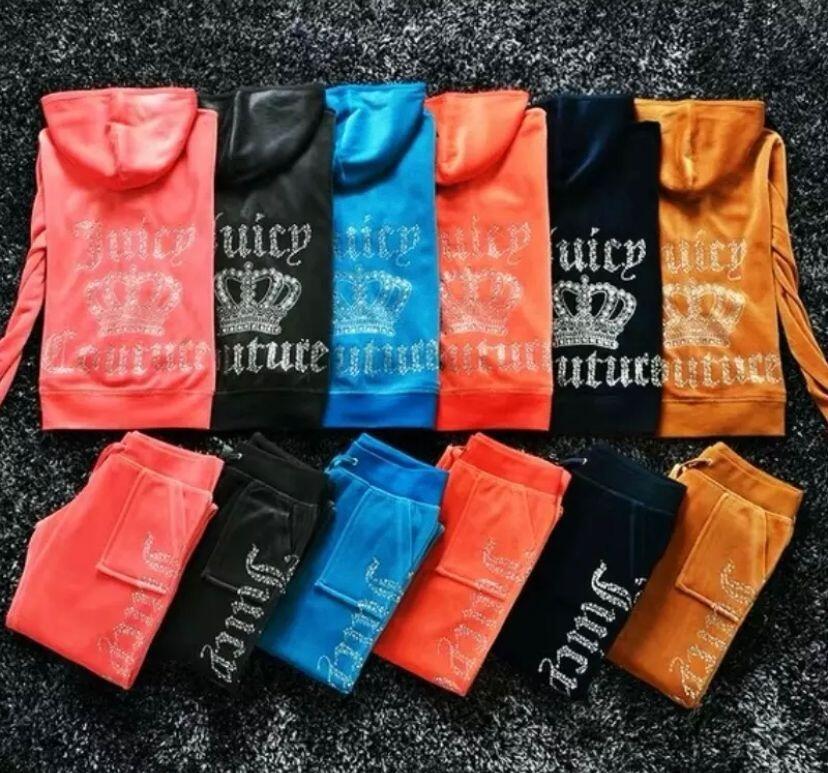 Crown diamond velvet leisure sports suits, fashion, cultivate one's morality show thin fleece stylish two-piece