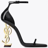 New letters with sandals black metal socialite French super high heels nightclub, the queen of shoes(no box)