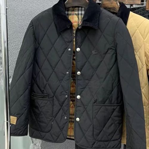 Diamond lattice cotton-padded clothes, leisure jacket, brief paragraph coat lapels
