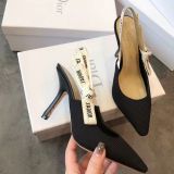 Sandals women baotou pointed a single shoe heel joker character with high heels