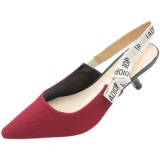 Sandals women baotou pointed a single shoe heel joker character with high heels